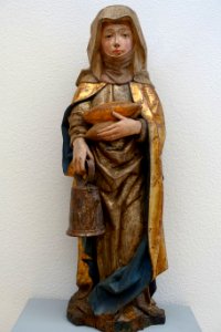 Saint Elizabeth of Thuringia, France, c. 1490, limewood, polychrome - Germanisches Nationalmuseum - Nuremberg, Germany - DSC02972 photo