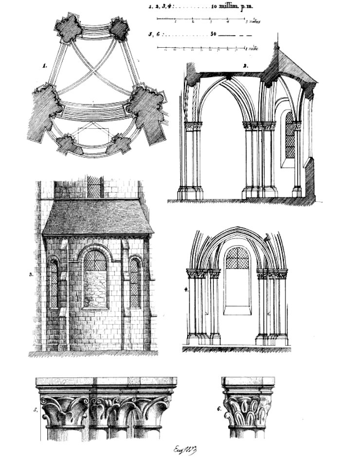 Saint-Germer-de-Fly (60), abbatiale, déambulatoire et chapelles rayonnantes
