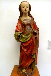 Saint Barbara, Cologne, c. 1500, limewood, polychrome - Germanisches Nationalmuseum - Nuremberg, Germany - DSC02940 photo