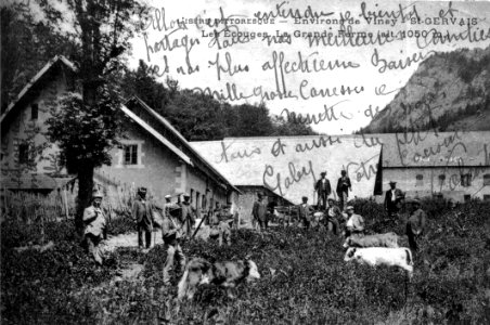 Saint-Gervais, les Ecouges, la Grande Ferme, alt 1050 m, 1910, p201 de L'Isère les 533 communes