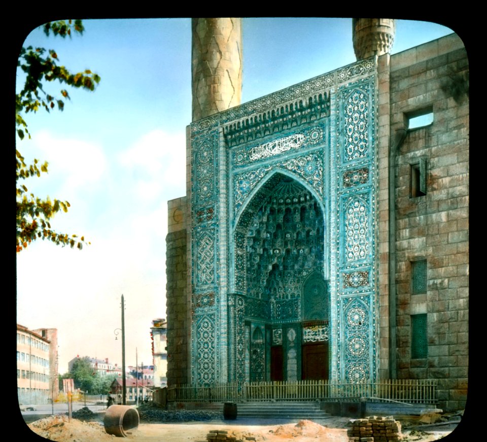 Saint Petersburg. Mosque exterior detail, entrance