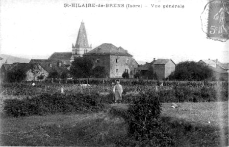 Saint-Hilaire-de-Brens, vue générale, 1908, p202 de L'Isère les 533 communes - photo