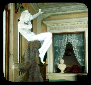 Saint Petersburg. Yelagin Palace interior of palace, with marble sculpture