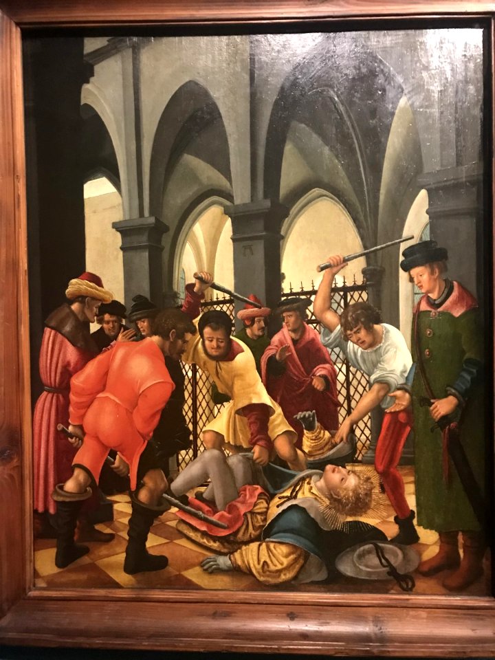 Saint Florian roué de coups