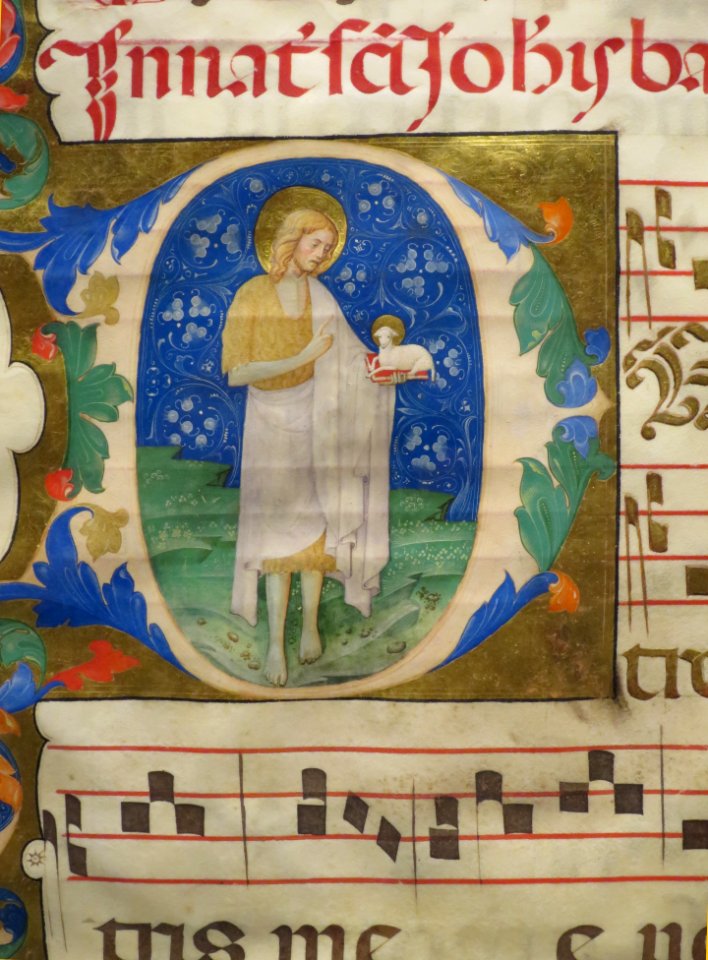 Saint John the Baptist with the Lamb of Christ, c. 1430-1434, Master of the Vitae Imperatorum, Honolulu Museum of Art, 13160