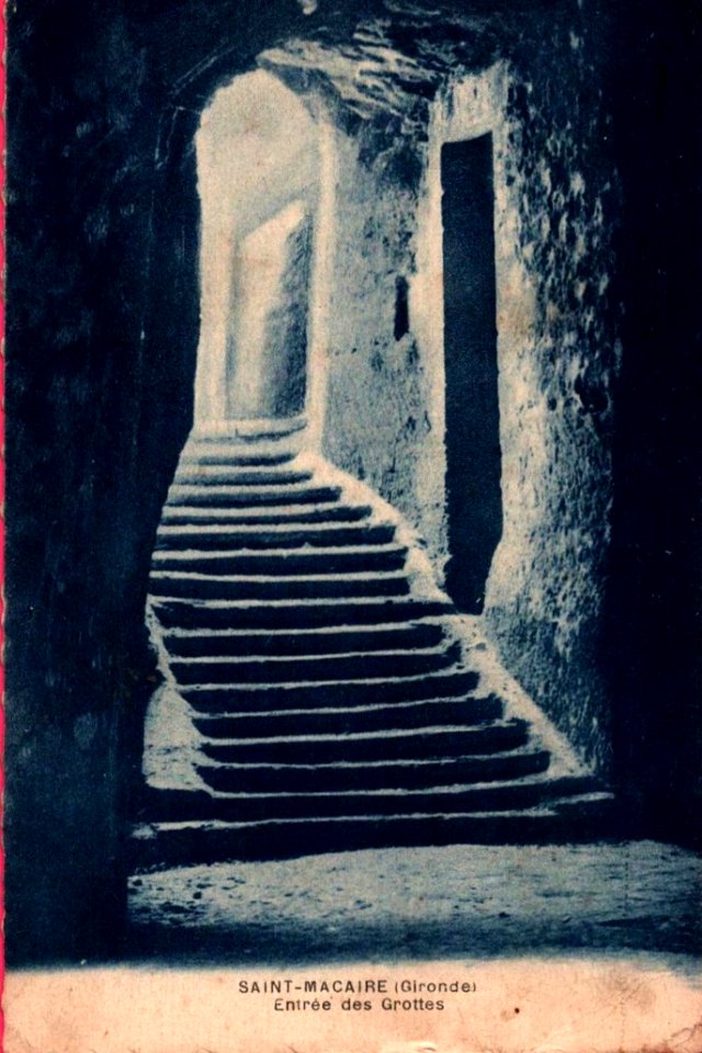 Saint-Macaire - Entrée des grottes