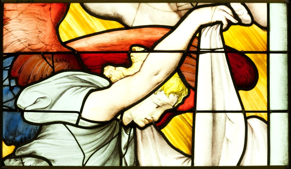 Saint-Chapelle de Vincennes - Baie 5 - Ange distribuant une robe blanche (bgw17 1001)