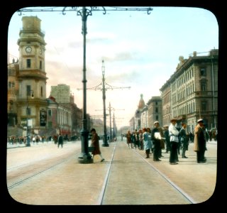 Saint Petersburg. Nevsky Prospect view along the street toward the Admiralty Building