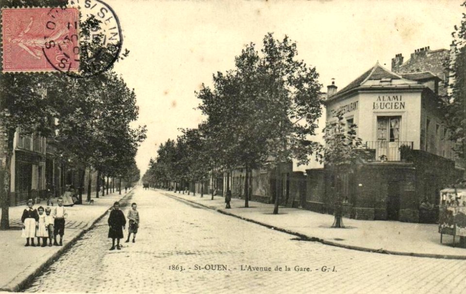 Saint-Ouen-sur-Seine.Avenue de la Gare