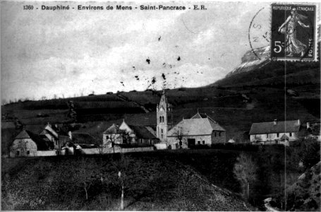 Saint-Pancrasse, 1912, p221 de L'Isère les 533 communes - E R photo