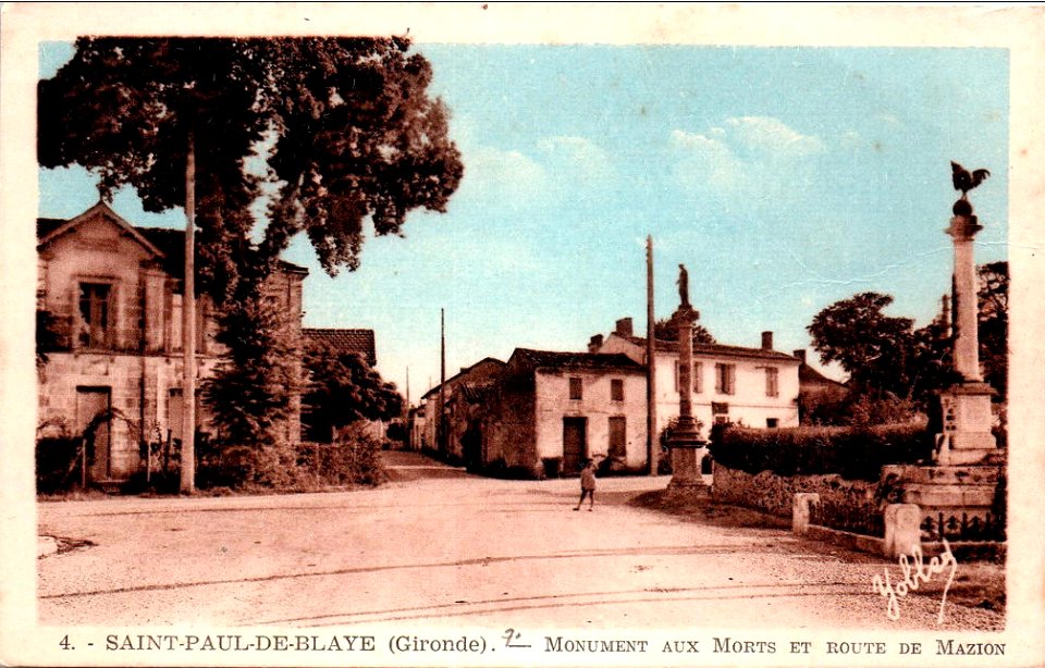 Saint-Paul-de-Blaye - Monument aux morts b