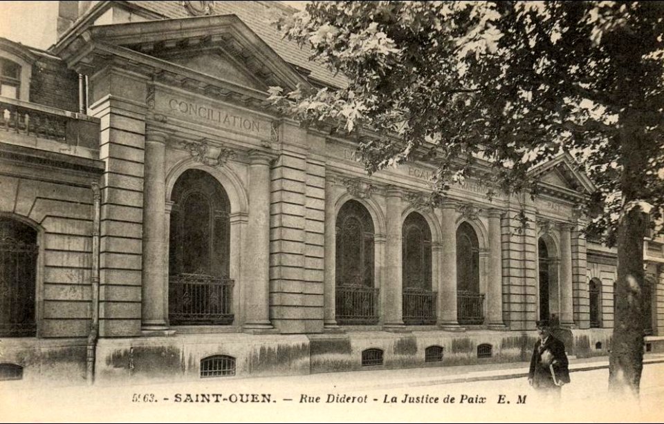 Saint-Ouen.Rue Diderot.Justice de Paix