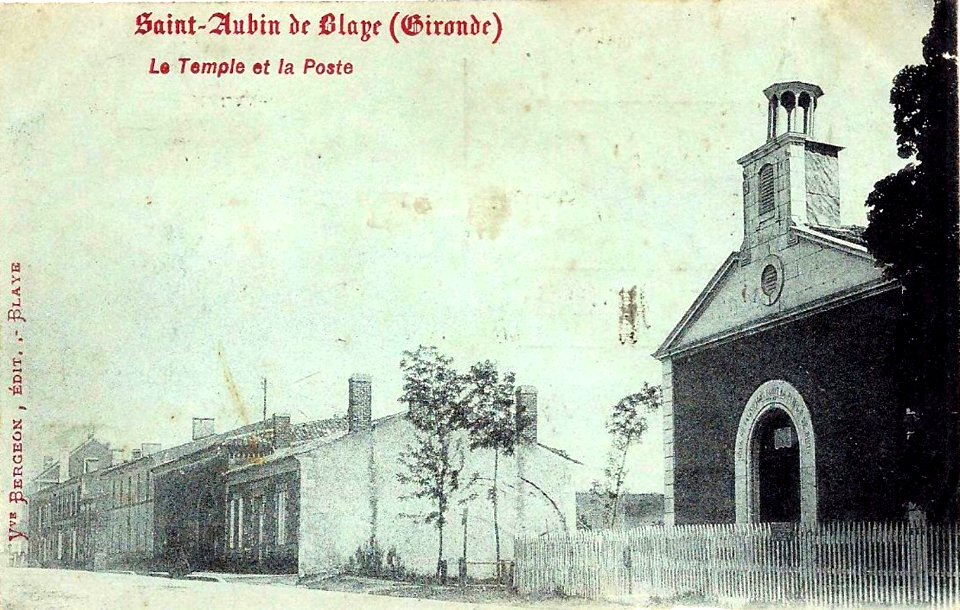 Saint-Aubin-de-Blaye - Temple et la Poste 2
