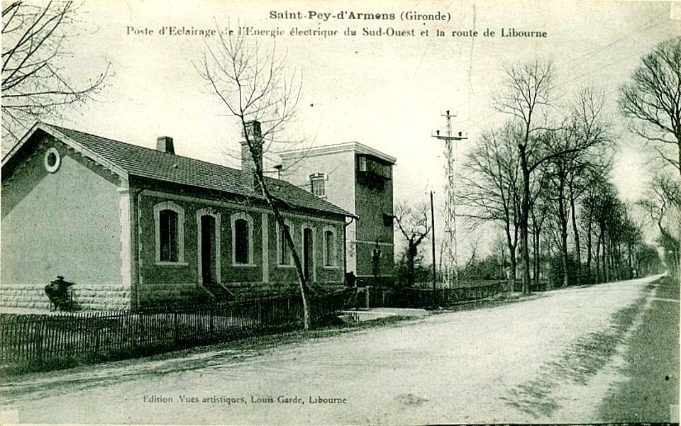 Saint-Pey-d'Armens - route de Libourne