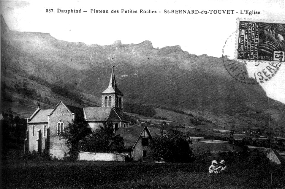 Saint-Bernard plateau des petites roches vers 1930, p189 de L'Isère les 533 communes
