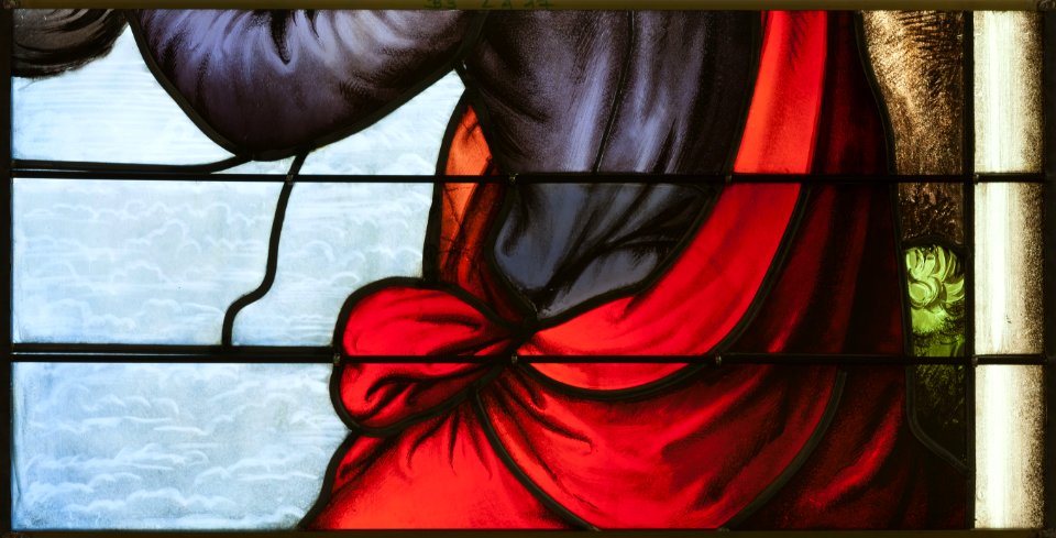 Saint-Chapelle de Vincennes - Baie 3 - Torse de saint Jean (bgw17 0845)