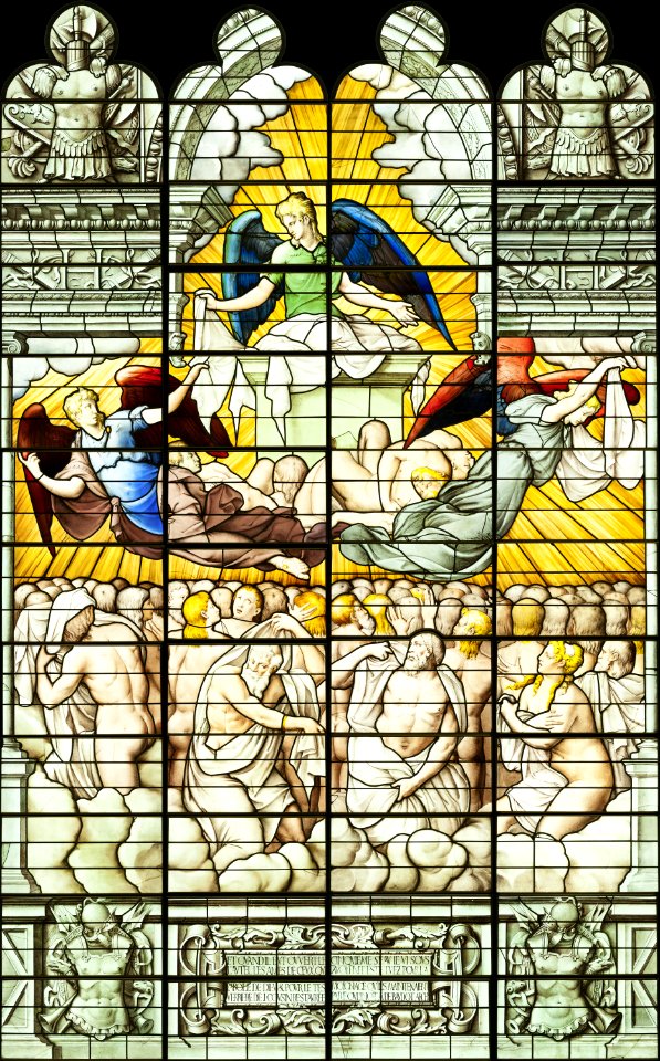 Saint-Chapelle de Vincennes - Baie 5 - Les âmes des saints criant vers Dieu (bgw17 0970)