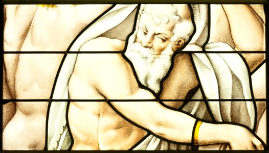 Saint-Chapelle de Vincennes - Baie 5 - Saint vétu d'une robe blanche (bgw17 1011)