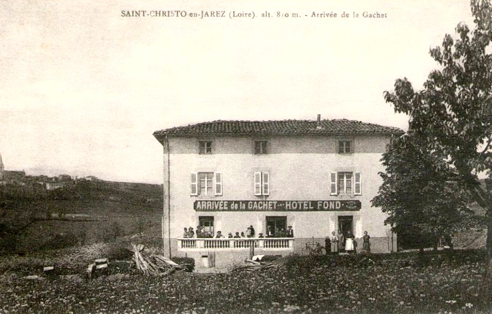 Saint-Christo-en-Jarez (Loire), Arrivée de la Gachet
