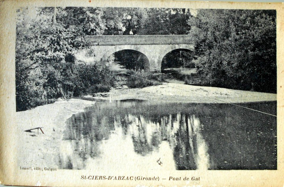 Saint-Ciers-d'Abzac - pont de Gat