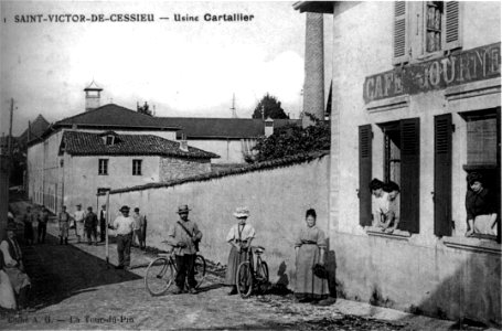 Saint-Victor-de-Cessieu,usine Cartallier, 1910, p231 de L'Isère les 533 communes - cliché A G, La-Tour-du-Pin