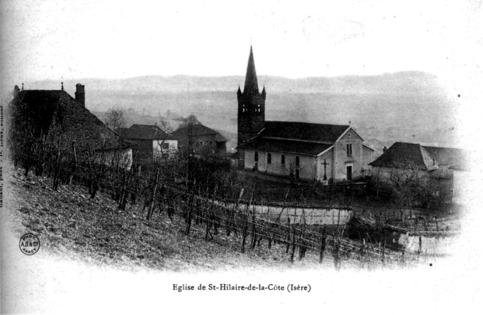 Saint-Hilaire-de-la-Cote, église, 1904, p203 de L'Isère les 533 communes - Gallant phot, D Roux édit