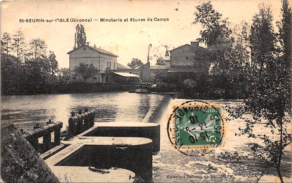 Saint-Seurin-sur-l'Isle - bords de l'Isle et usine 7