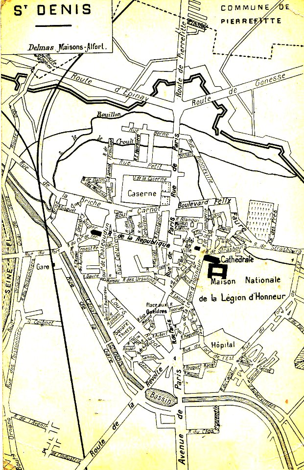 Saint-Denis -Plan de livreur-