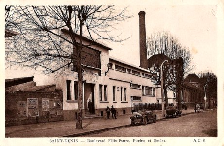 Saint-Denis.Boulevard Félix-Faure.Piscine et écoles photo