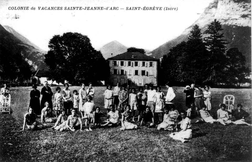 Saint-Egrève, colonie de vacances Sainte-Jeanne-d'Arc, une des premières en région R-A, p18 L'Isère 1900-1920