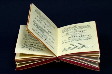 Paper song book music