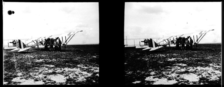 Saleux. Biplan Caudron G.3 - Fonds Berthelé