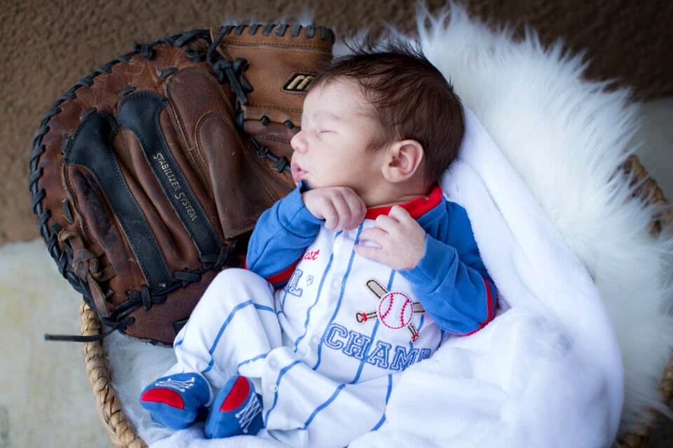 Adorable daddy's boy boy