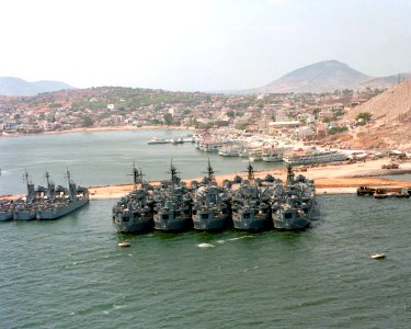 Salamis Naval Base with LSTs and LSMs 1979