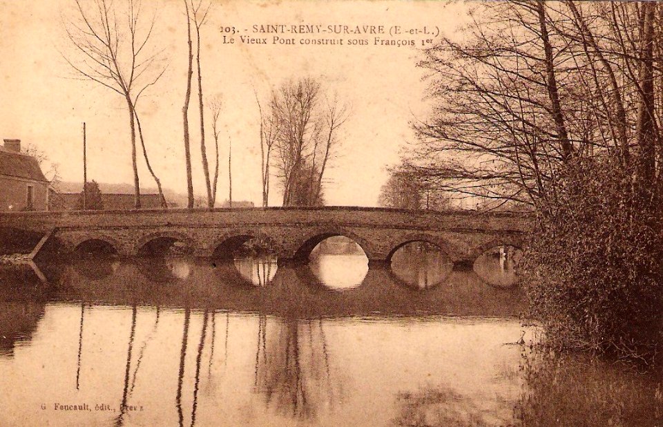 Saint-Rémy-sur-Avre Vieux pont François 1er Eure-et-Loir France