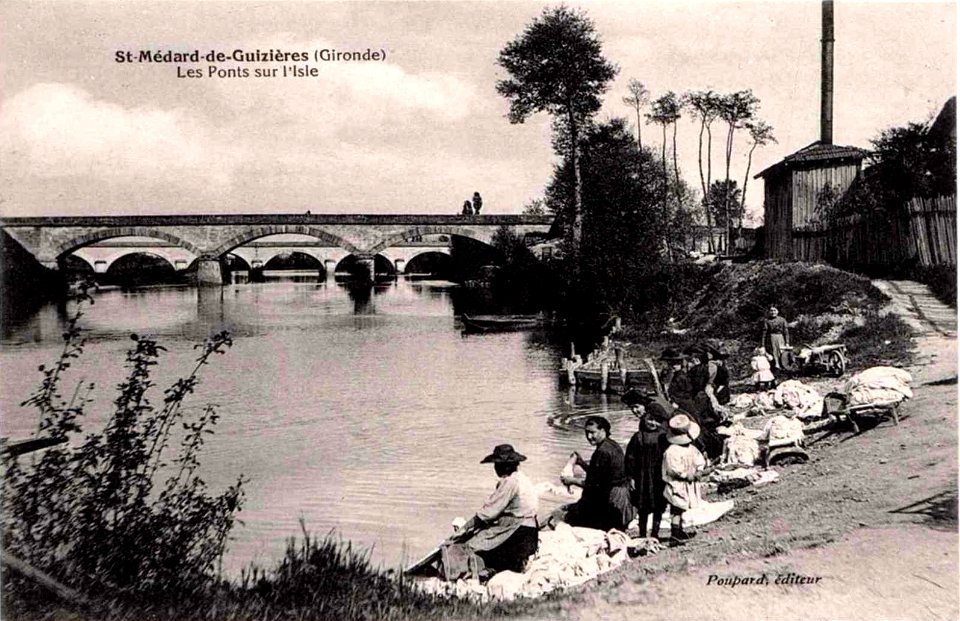 Saint-Médard-de-Guizières - ponts sur l'Isle