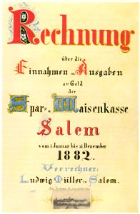 Salem Rechnung