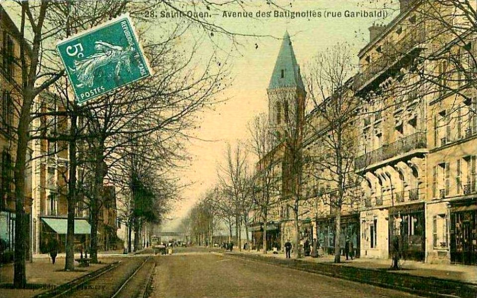 Saint-Ouen-sur-Seine.Avenue des Batignolles.Rue Garibaldi