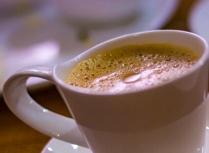 Hot cream cappuccino photo
