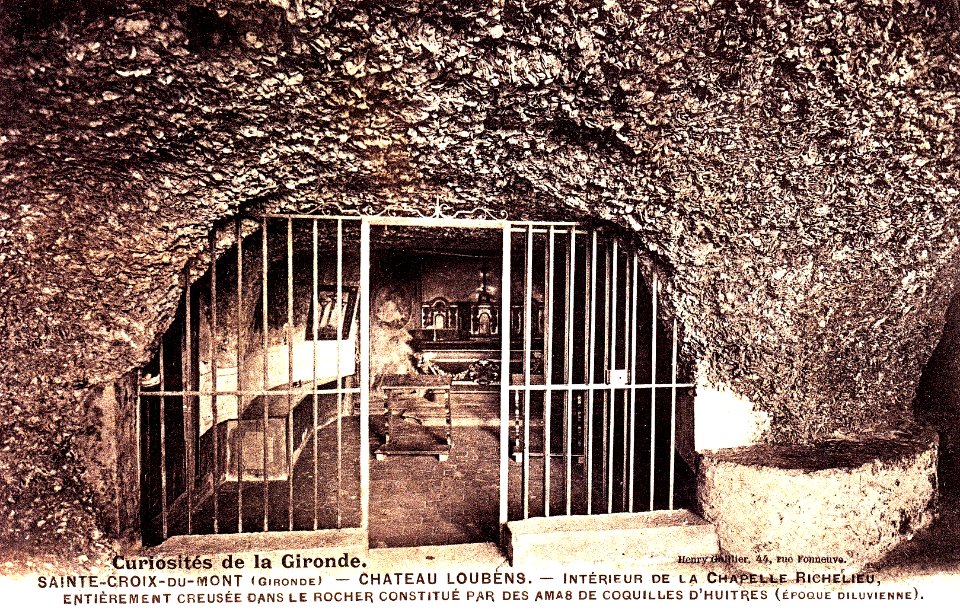 Sainte-Croix-du-Mont - château Loubens grottes 1