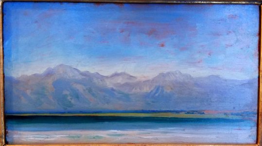 Salt Lake, Utah, by Arthur Bowen Davies, c. 1905, oil on panel - Hyde Collection - Glens Falls, NY - 20180224 121148 photo