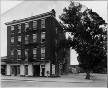 Salvation Army activities. Hotel and cafeteria for (African American) men located at 7th and P Stre . . . - NARA - 533627 photo