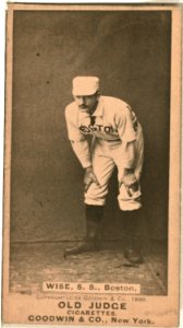 Sam Wise, Boston Beaneaters, baseball card portrait LCCN2007685649
