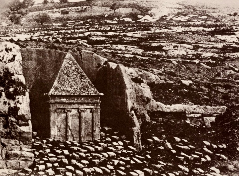Salzmann, Auguste - Jerusalem; das Tal von Jehoshaphat mit dem Grab des Zacharias (Zeno Fotografie)