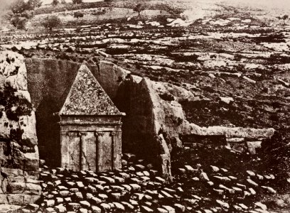 Salzmann, Auguste - Jerusalem; das Tal von Jehoshaphat mit dem Grab des Zacharias (Zeno Fotografie) photo