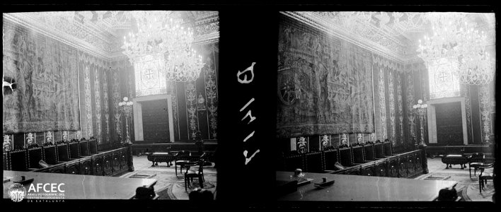 Saló de Sessions al palau de la Generalitat