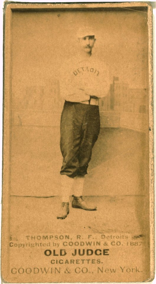 Sam Thompson, Detroit Wolverines, baseball card portrait LCCN2007686527