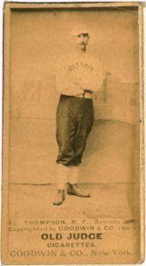 Sam Thompson, Detroit Wolverines, baseball card portrait LCCN2007686527