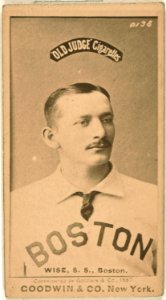 Sam Wise, Boston Beaneaters, baseball card portrait LCCN2007685648