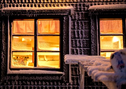 Snow winter window photo